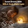 Cute Silicone Fluorescent Duck Night Light for Kids,USB Rechargeable 3 Step Dimmable Night gift