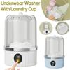 1L Underwear Washer With Laundry Cup Smart Wireless Socks Washing Machine Bra Underwear Socks Dehydratable Laundry Bucket
