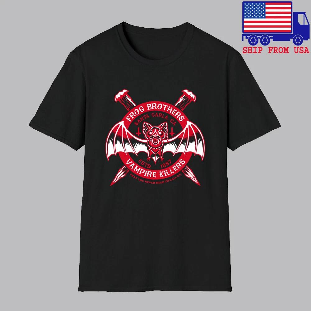 The Lost Boys Frog Brothers Vampire Killers Movie Men's Black Size S-5XL