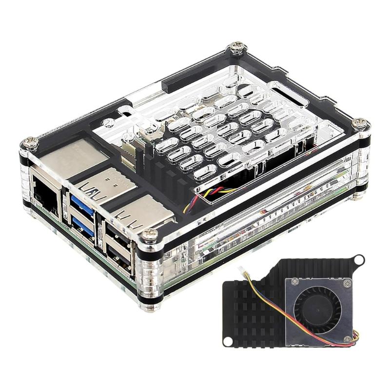 Защитный корпус с активным охлаждающим вентилятором для RPI 5 Cover Box Easy Access
