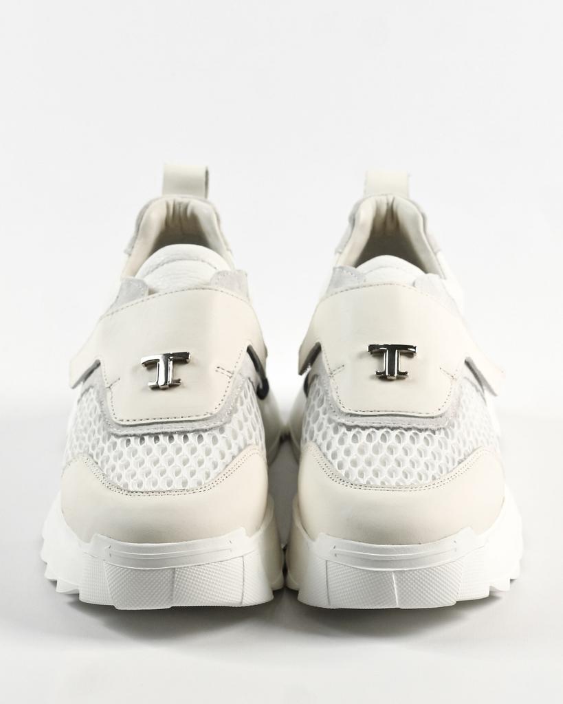 Кроссовки на липучке Tucino 5874 36 Белые кожа текстиль