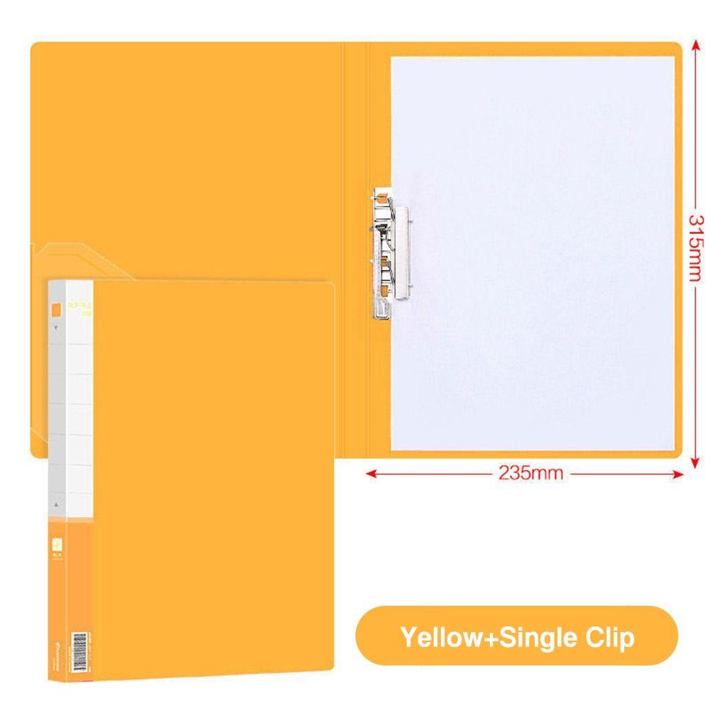 PP Document Bag Single Clip/Double Clips Archives Binder Simple File Bag Student Gift