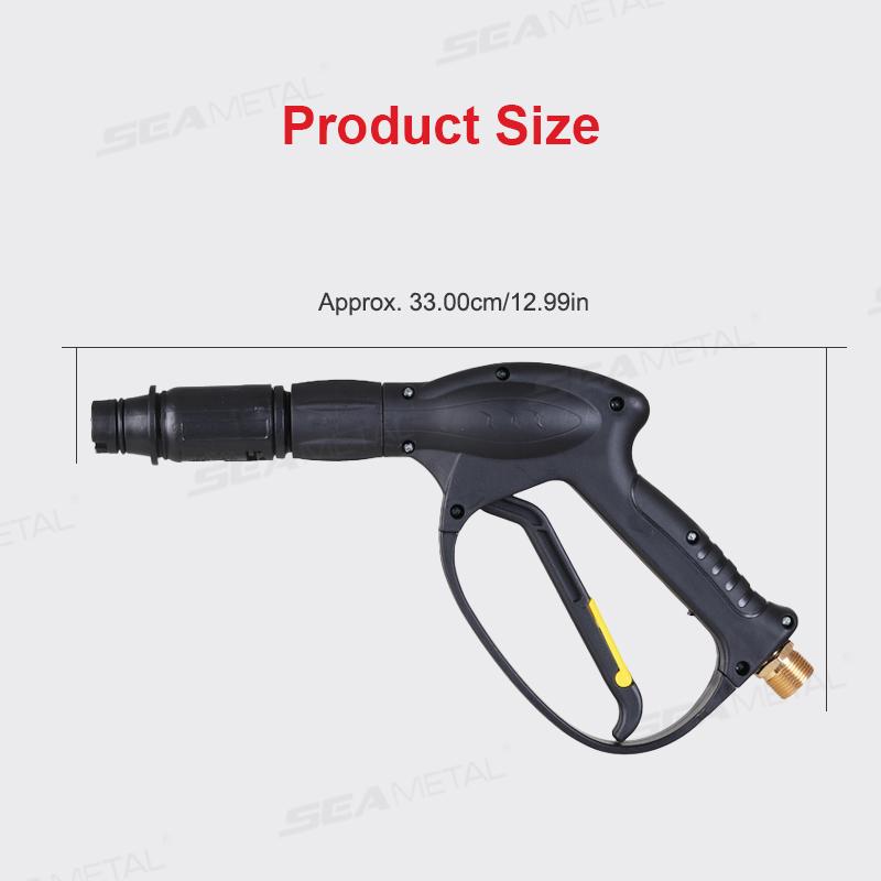 SEAMETAL High Pressure Car Wash Water Gun Swivel Adjustable Nozzle Car Detailing Washing Foam Sprayer Trigger Handle Washer Gun