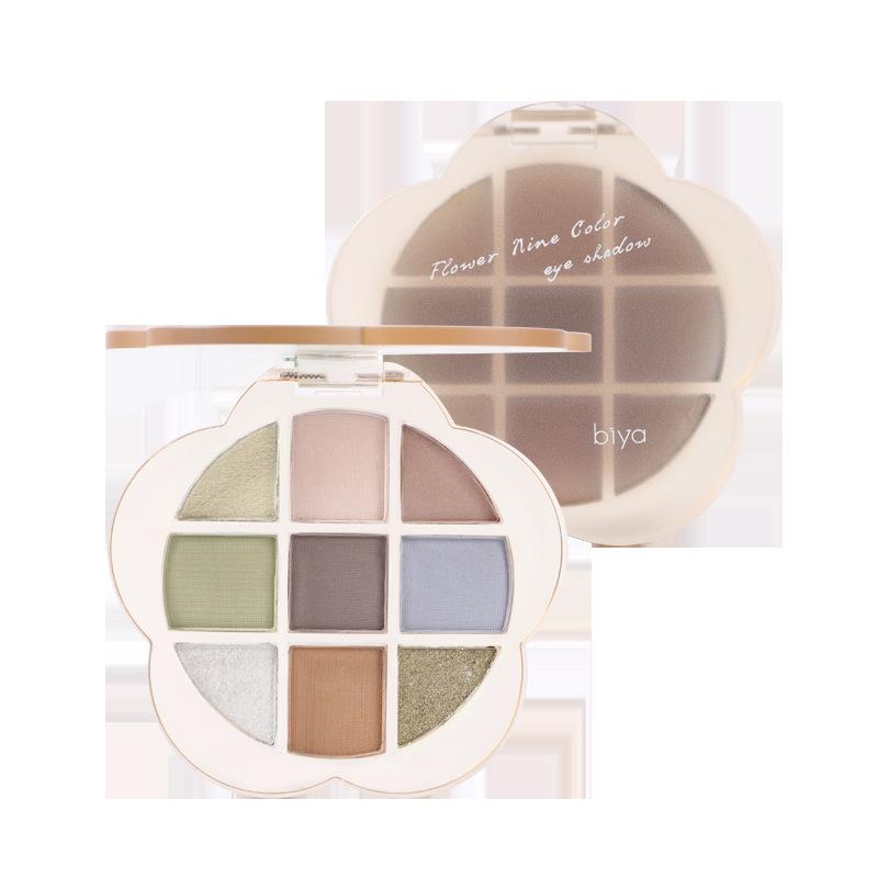 Девятицветная палитра теней для век Thrilling Flower Mist, осветляющая перламутровые матовые тени естественного цвета для весны и лета