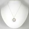 Used Tiffany 925 Metal 1837 Circle Necklace in Box/Pack (j89-4)
