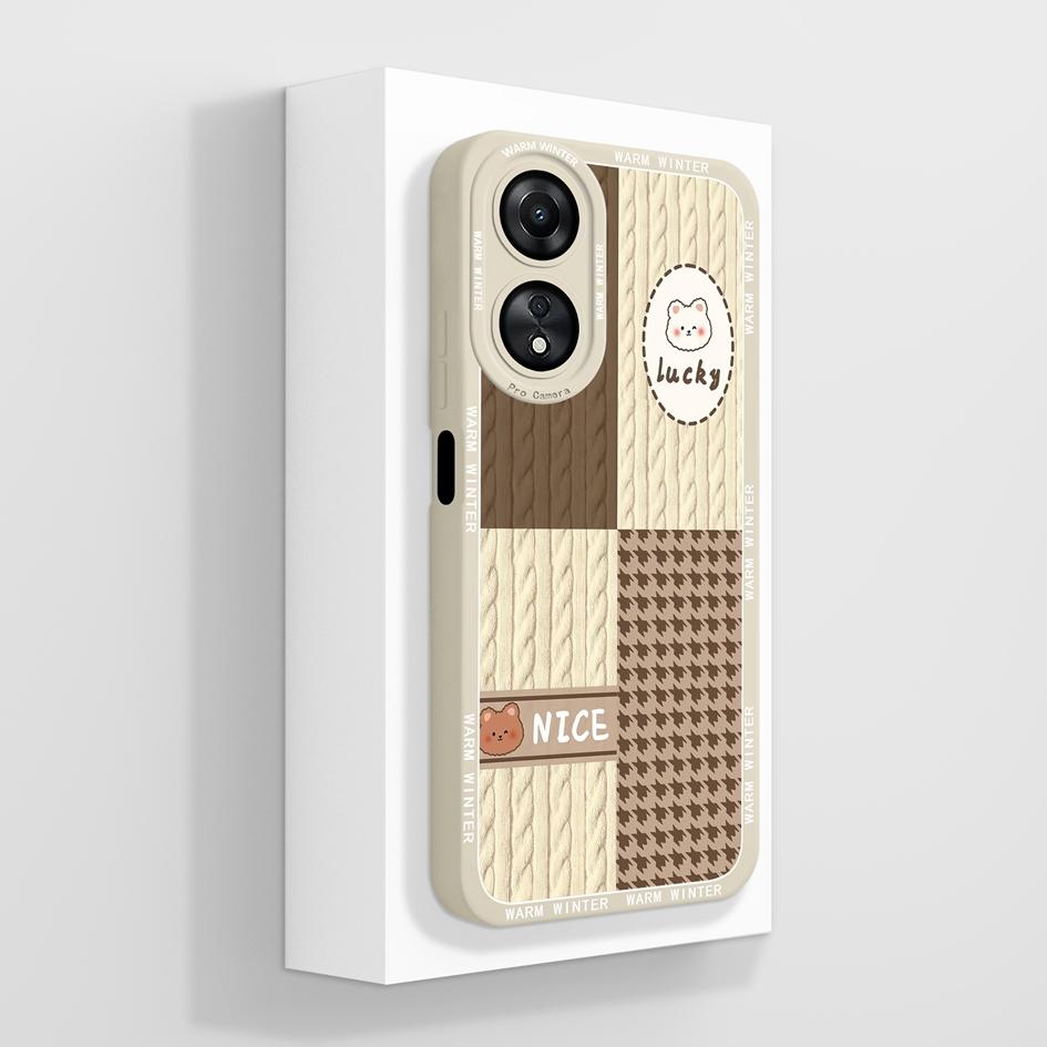 Для Oppo A58 A78 4G 5G чехол Роскошный модный противоударный противоударный противоударный квадратный матовый мягкий жидкий силиконовый протектор экрана для бамперов Oppo