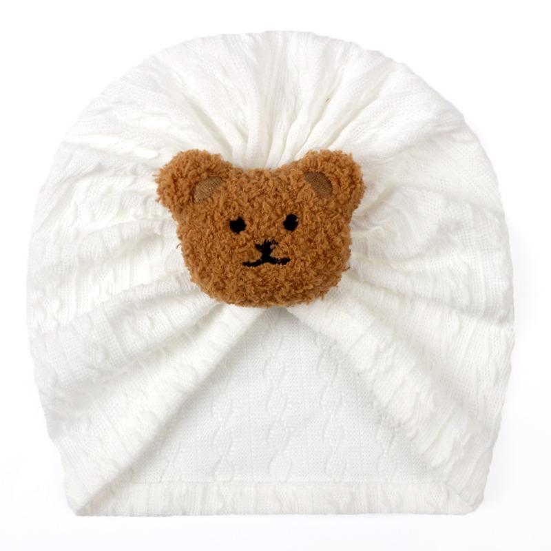 Spring New Children's Soft and Comfortable Pullover Hat, Baby Cute Bear Headscarf Hat, Baby Hat