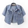 Summer Women's Short Loose Short-sleeved Denim Jacket