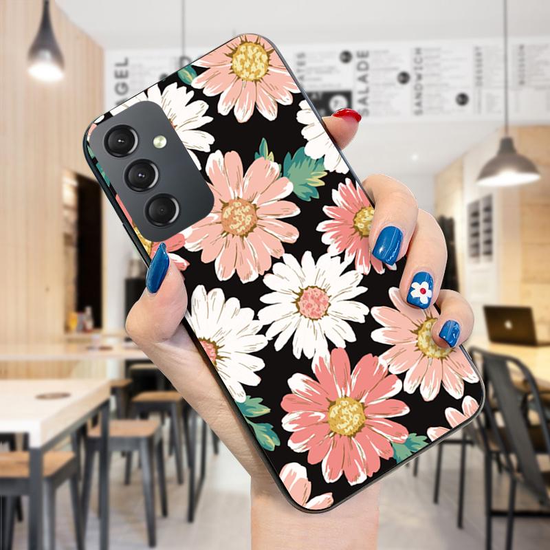 Роскошный чехол для телефона с цветочным узором для iPhone 11 13 Samsung Galaxy A51 A12 Xiaomi POCO Redmi 10 10C, мягкая задняя крышка из ТПУ