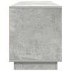 TV Stand with LED Lights Concrete Grey 193.5x41x50 cm