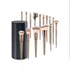 15PCS Cosmetic Brush Set Beauty Tools Loose Powder Brush Concealer Brush Highlighter Brush with Cosmetic Bag Cosmetic Bucket