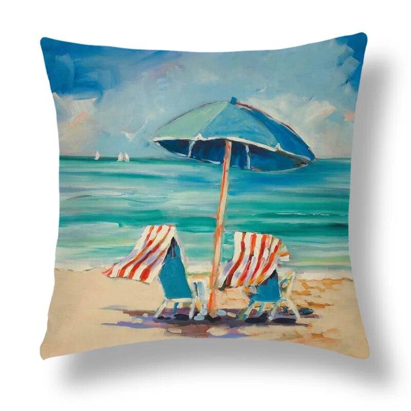 Bedroom Home Decor  Pillowcase Abstract Geometric Cushion Cover Orange Yellow Brown