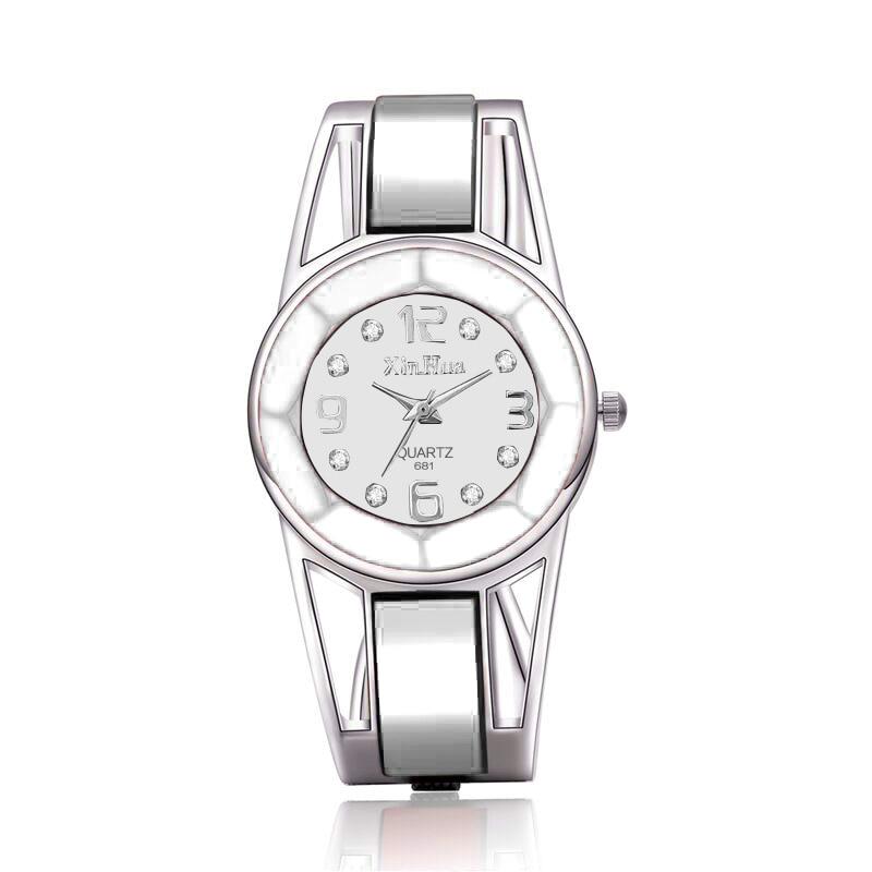 Women Watch Fashion Bangle Elegant Stainless Steel Quartz Ladies Watches Major Wristwatch Clock