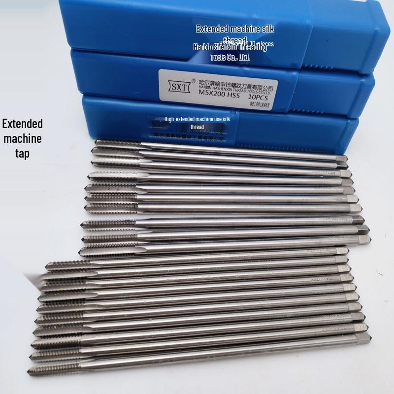 Удлиненный конический метчик - Сверло-метчик HSS M3 Extra Long (100/160/200/300) Прямой из быстрорежущей стали