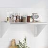 VidaXL Wall Shelf 75x45x31 Cm Silver Stainless Steel, Floating Shelf, Wall Display Shelf, Panel 30274