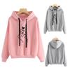 Women Hooded Soft Sweater Casual Sweatshirts Slim Long Sleeve Cute Tops Fashion Coat Comfortable Fit Loose Love Autumn
