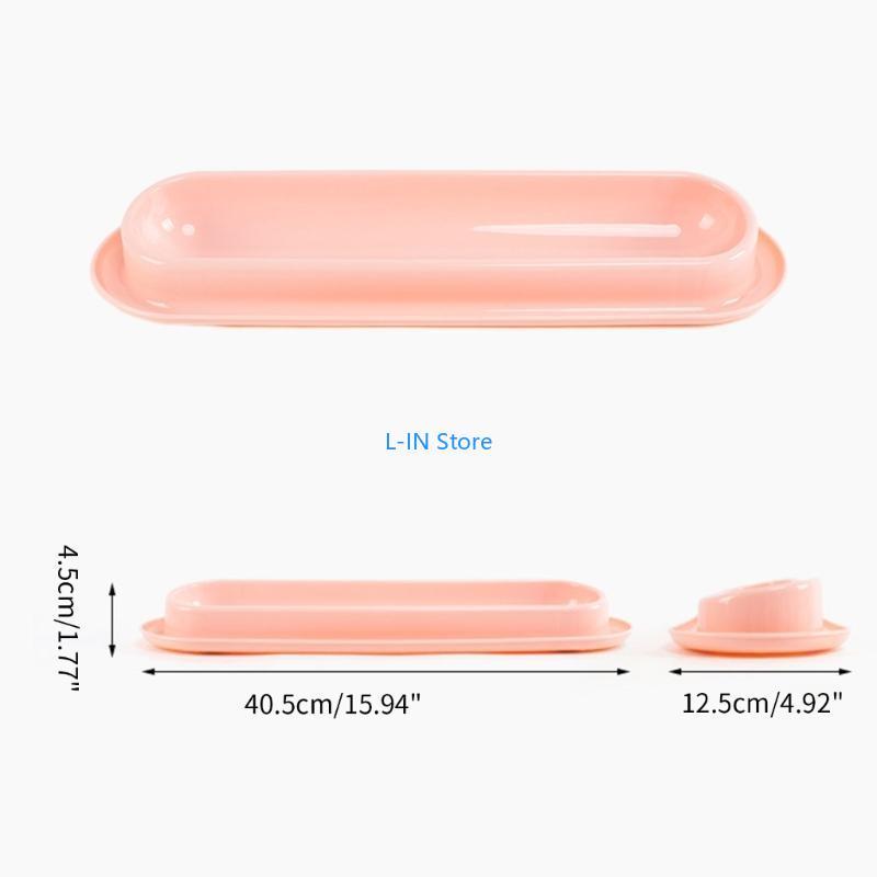 Slanted Bowls Small Dog 15° Tilted Water Feeding Dish 14in Long