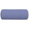 Bolster Cushions 2 pcs Denim Blue Ø 15 x 40 cm Fabric