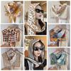 National Style Sunscreen Scarf Sun Protection Silk Scarf Hat Summer Hooded Silk Shawl  Beach