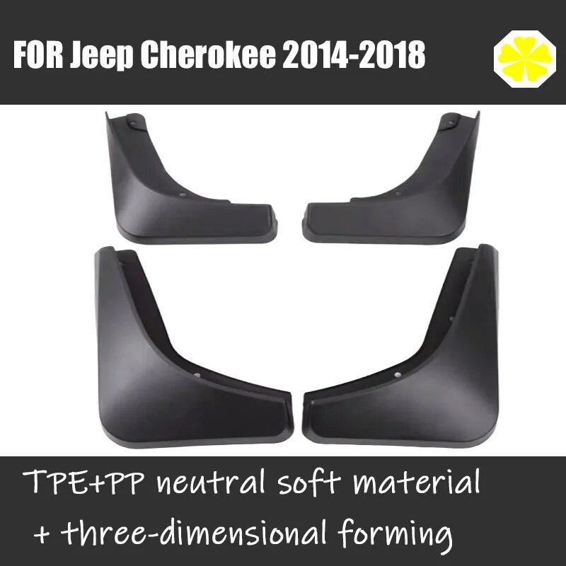 For Jeep Cherokee 2014-2018 Mudguard Fender Mud Flap Guards Splash Mudflaps Car Accessories Mudguards Front Rear 4pcs
