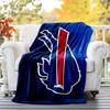 Bills Team Flannel Blanket Soft All-Season Throw, Design for Camping, Car Travel, Hiking Sofa, Bed, Office Perfect Gift for Parties