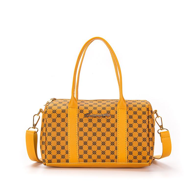 Women's Bag Autumn New Fashion Simple Handbag Letter Decoration Polka Dot Shoulder Bag One Piece