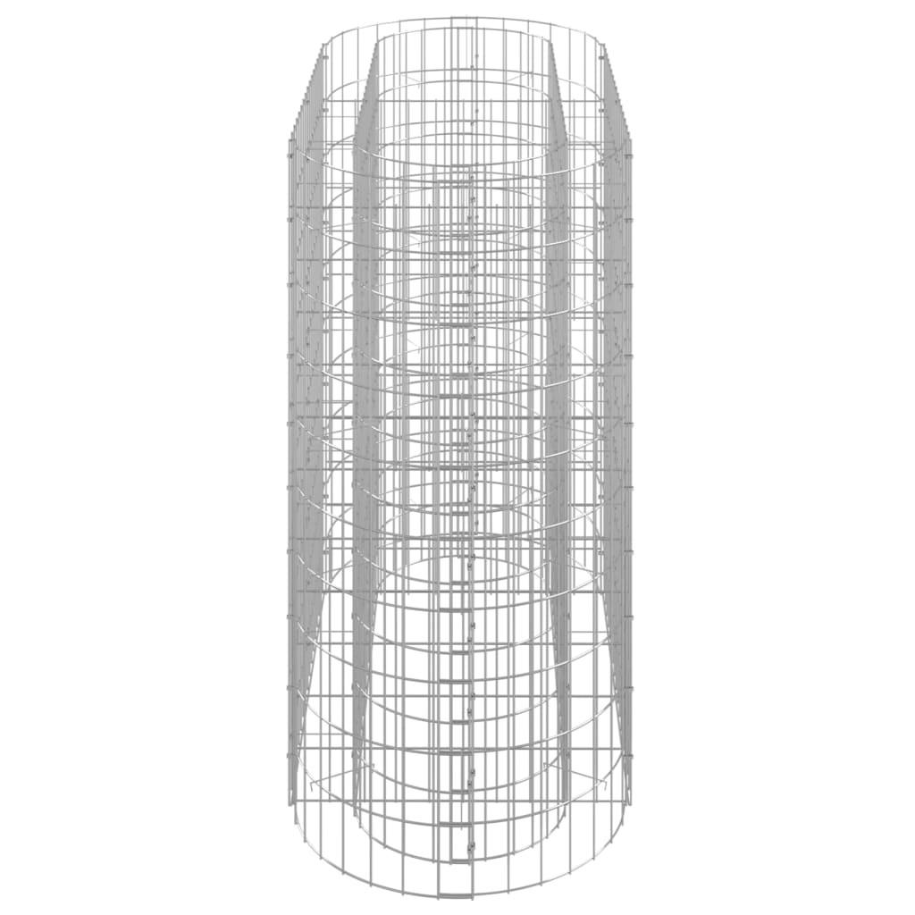Vidaxl Podwyższona Donica Gabionowa, Galwanizowane Żelazo, 120X50X100