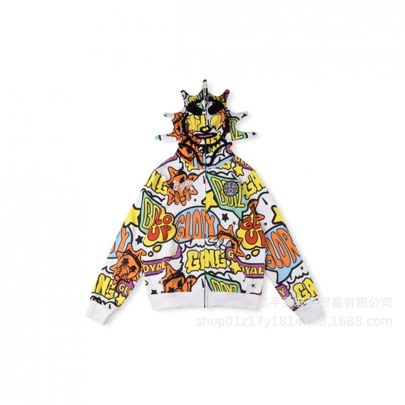 Mens Oversized Streetwear Hoodie Pants Set Cotton Long Sleeve Casual Tracksuit Fall Winter