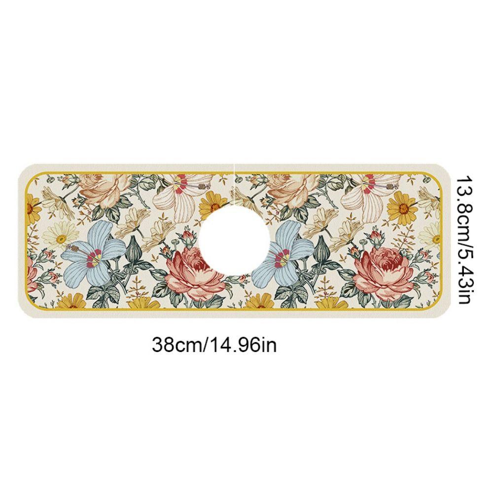 Non Slip Countertop Protection Mat Sink Splash Guard Faucet Mat Absorbent Pad Faucet Drain Pad