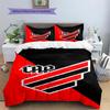 Athletico Paranaense Pattern Bedding Set Quilt Cover Pillowcase Home Decor Gift (1 * duvet cover + 2 * pillowcase, without core)