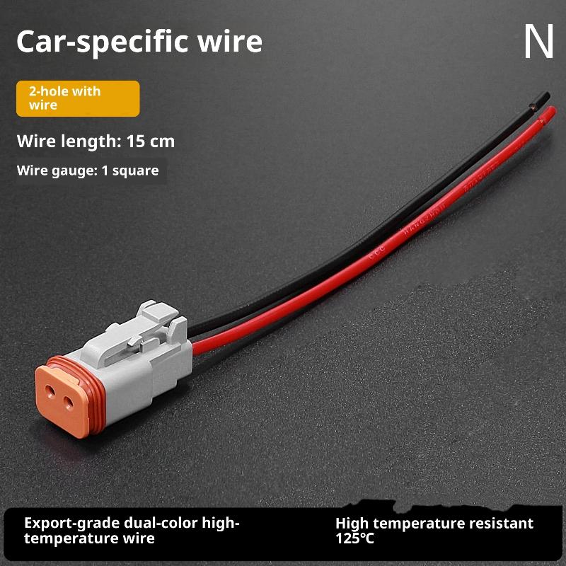 1 Pcs Dt Connector With 15Cm Wiring Harness Dt06-2S/Dt04-2P 2P 3P 4P 6P 8P 12P Waterproof Electrical Connector