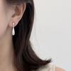 BF CLUB 925 Sterling Silver Earrings For Women Trendy Simple Retro Waterdrop Earring Jewelry Prevent Allergy Party Accessories