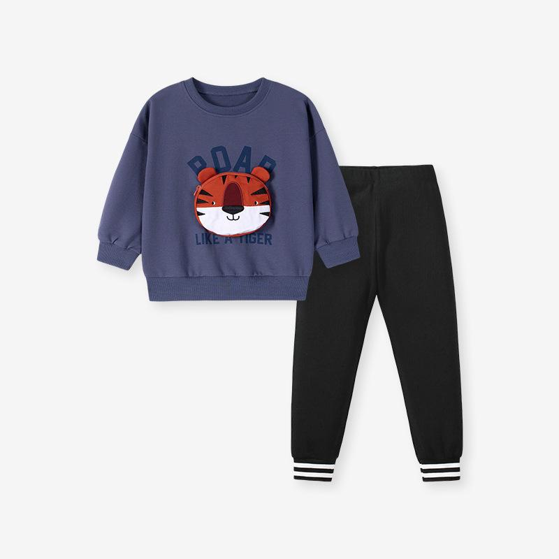Autumn Cartoon Children's Set, European and American Style Boys' Set