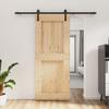 VidaXL Sliding Door and Hardware Kit 85x210 Cm Solid Pine, Interior Door, Interior Barn Door 3202994