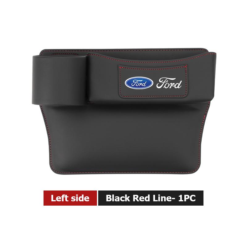 Leather Car Seat Gap Water Cup Holder Box Storage Bag For Ford Escape Ecosport Fusion Explorer Expedition Taurus