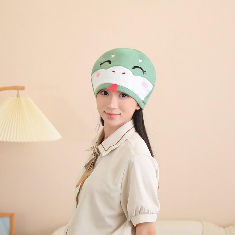 Snake Mascot, Green Snake, White Snake Hood Hat, Photo Props, Cartoon Hood, Performance Props