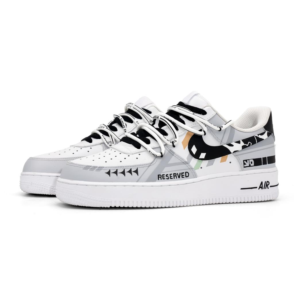Nike Air Force 1 Cyber Urban Techwear Cow Leather Abrasion Resistant Slip Resistant Low top Skateboard Shoes Unisex CW2288-111(Team997-)