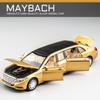 1/32 Toy Car Benz Maybach S650 Extended Edition Metal Toy Alloy Car Diecasts & Toy Vehicles Car Model Light Sound Toys for Children