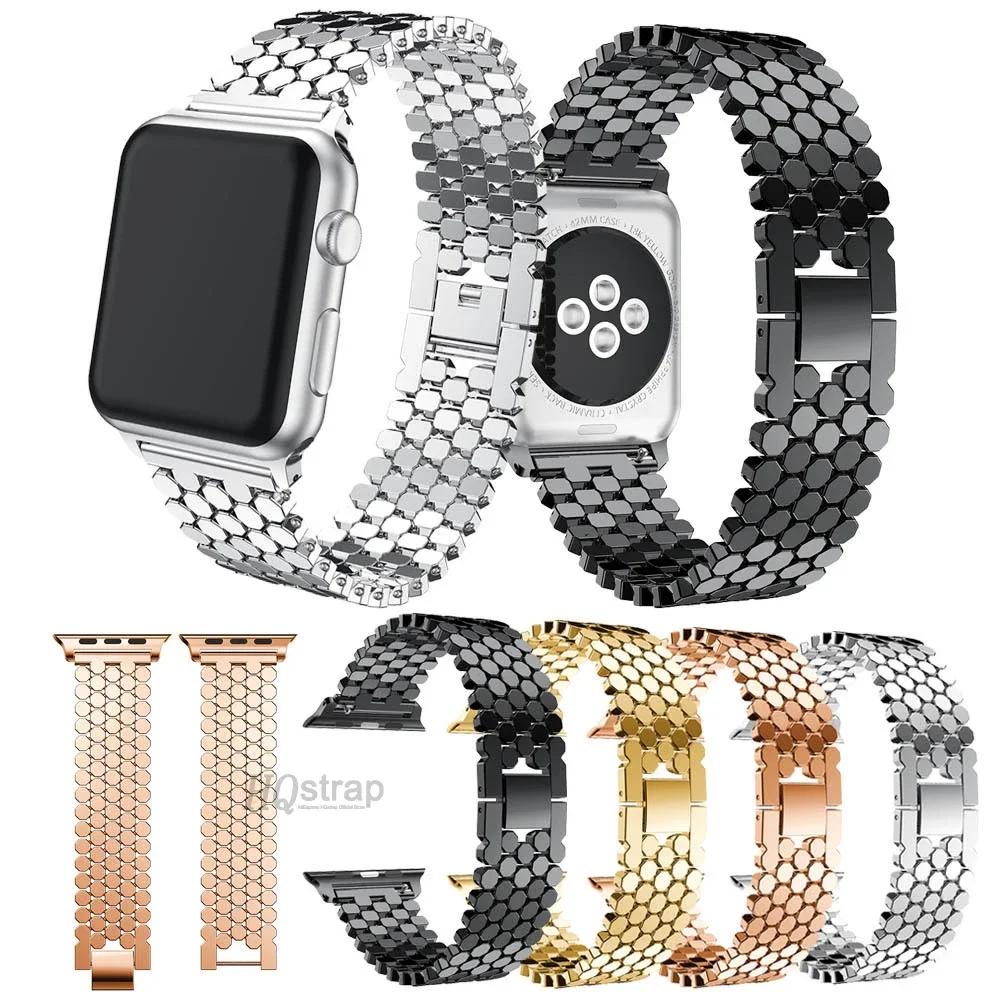Металлический ремешок для Apple Watch 45мм 44мм серии 10 46мм 42мм Браслет для iwatch 9 8 7 6 SE 5 40мм 41мм Ultra2 49мм ремешок
