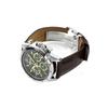 Seiko Японские и корейские модные фото-кинетические мужские часы трехглазый хронограф Кварцевые кожаный ремешок мужские часы зеленый циферблат SBTR017