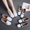 Women Casual Walking Hollow Slip On Flat Shoes Loafers for Women Loafer Shoes Women Genuine Leather Shoes