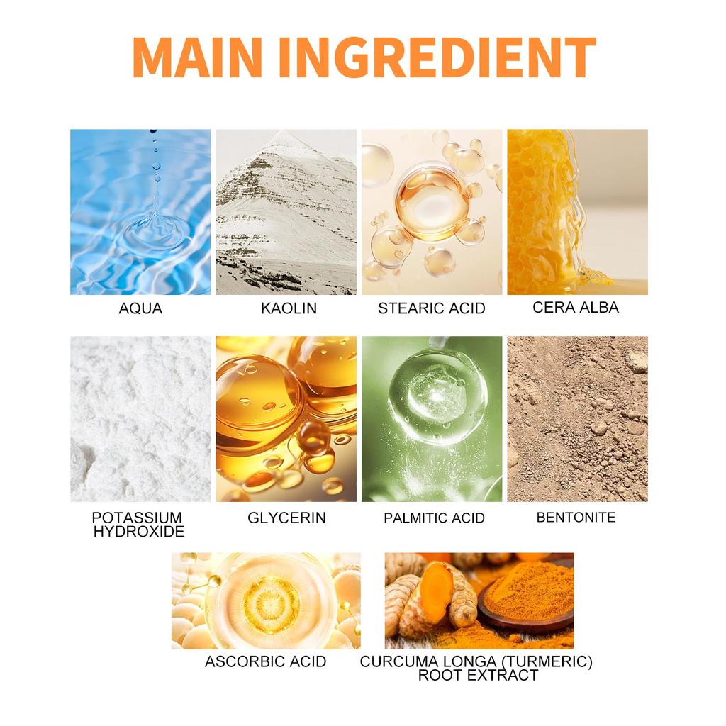 EELHOE Turmeric Mud Mask Stick Anti-Acne Pore Cleansing Solid Mask