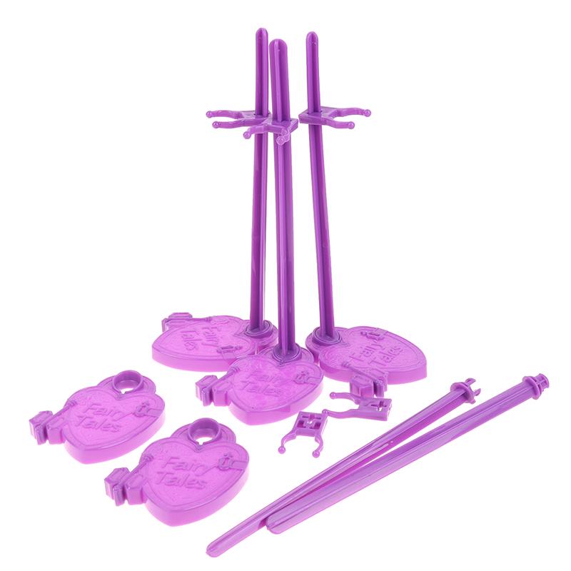 5 шт., подставка для куклы, держатель для дисплея, модель фиолетового цвета, аксессуары для модели игрушки