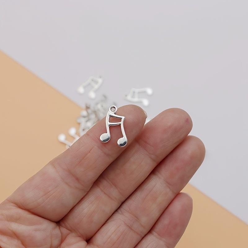 Ретро кулон в виде музыкальной ноты, сплав, ювелирный кулон, DIY браслет, ожерелье, аксессуары для брелка