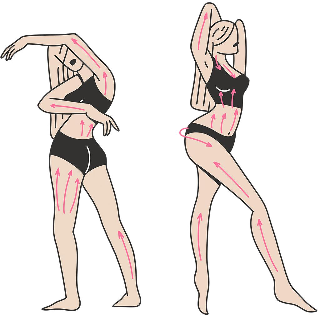 Скребок гуаша для тела деревянный + Антицеллюлитное сухое масло с ксименией