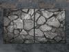 Glass protective plate for stove 2x45x52 Stone