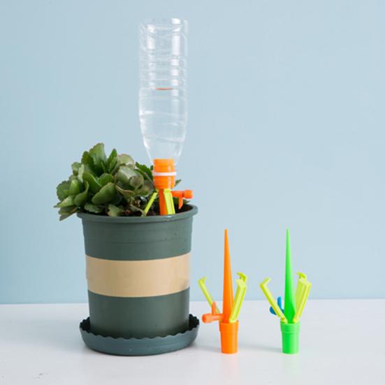 12 шт. Шипы для самополива растений, регулируемые шипы для медленного полива, система капельного орошения растений с переключателем клапана контроля капель для комнатных растений