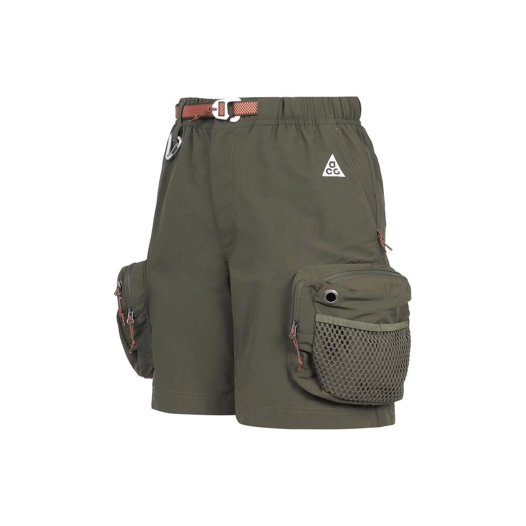 Nike Мужские однотонные шорты-карго Acg Series Snowgrass, зеленые DN3946-325