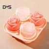 Форма для льда Rose Ice Cube Mold из пищевого силикона для коктейлей Whiskey BPA Free Ice Cube Maker