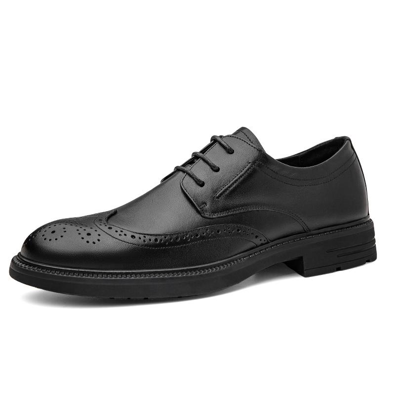 FashionNew Мужские оксфордские туфли из натуральной кожи, дышащие уличные кроссовки, роскошные брендовые мужские туфли-броги ручной работы, повседневная деловая обувь